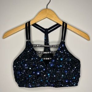 Black and blue Bedazzled The Audition top